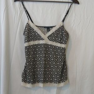 Black and cream camisole